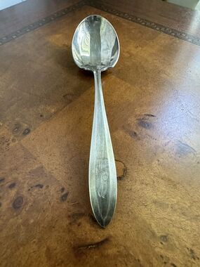 Antique 1914 Patrician Sugar Spoon Silver-plated, by Community Plate, Monogram